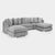Bishop Scatterback U Shape Sofa